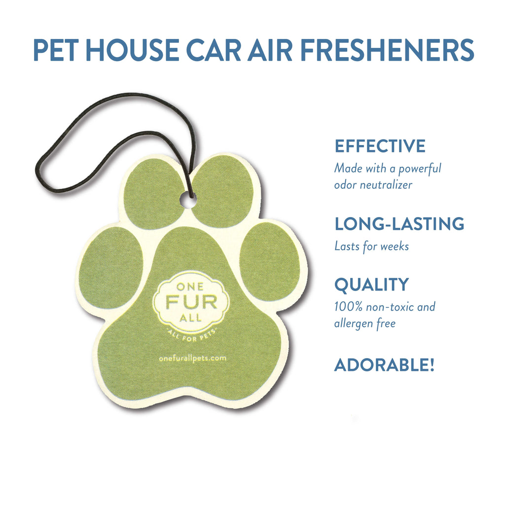 One Fur All Pet House Car Air Freshener (Fresh Citrus)