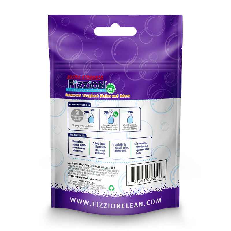 Fizzion Extra Strength Pet Stain and Odor Eliminator - 2 Refill Pouch (Ship to AU & NZ)