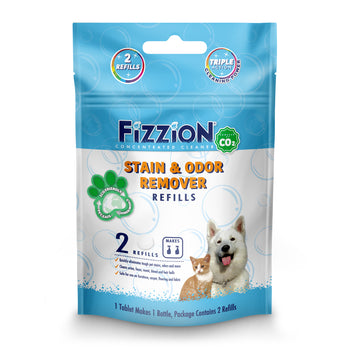 Fizzion Pet Stain & Odor Remover – 2 Refill Pouch (Ship to AU & NZ)