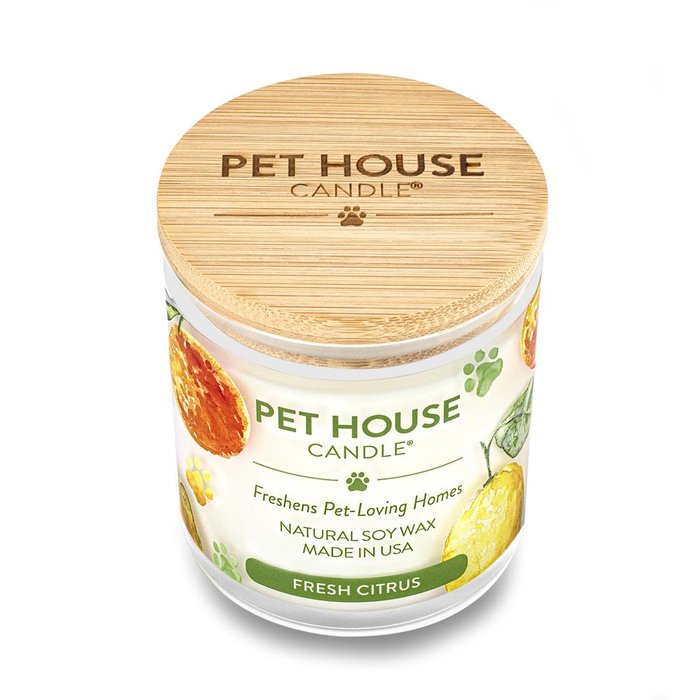 Fresh Citrus Candle Pet House Candles - One Fur All
