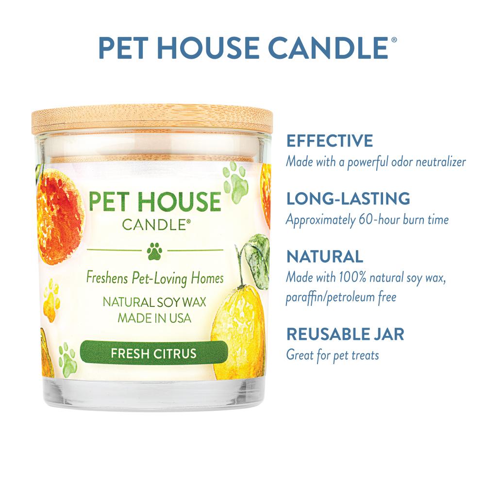 One Fur All Pet House Candle (Fresh Citrus)