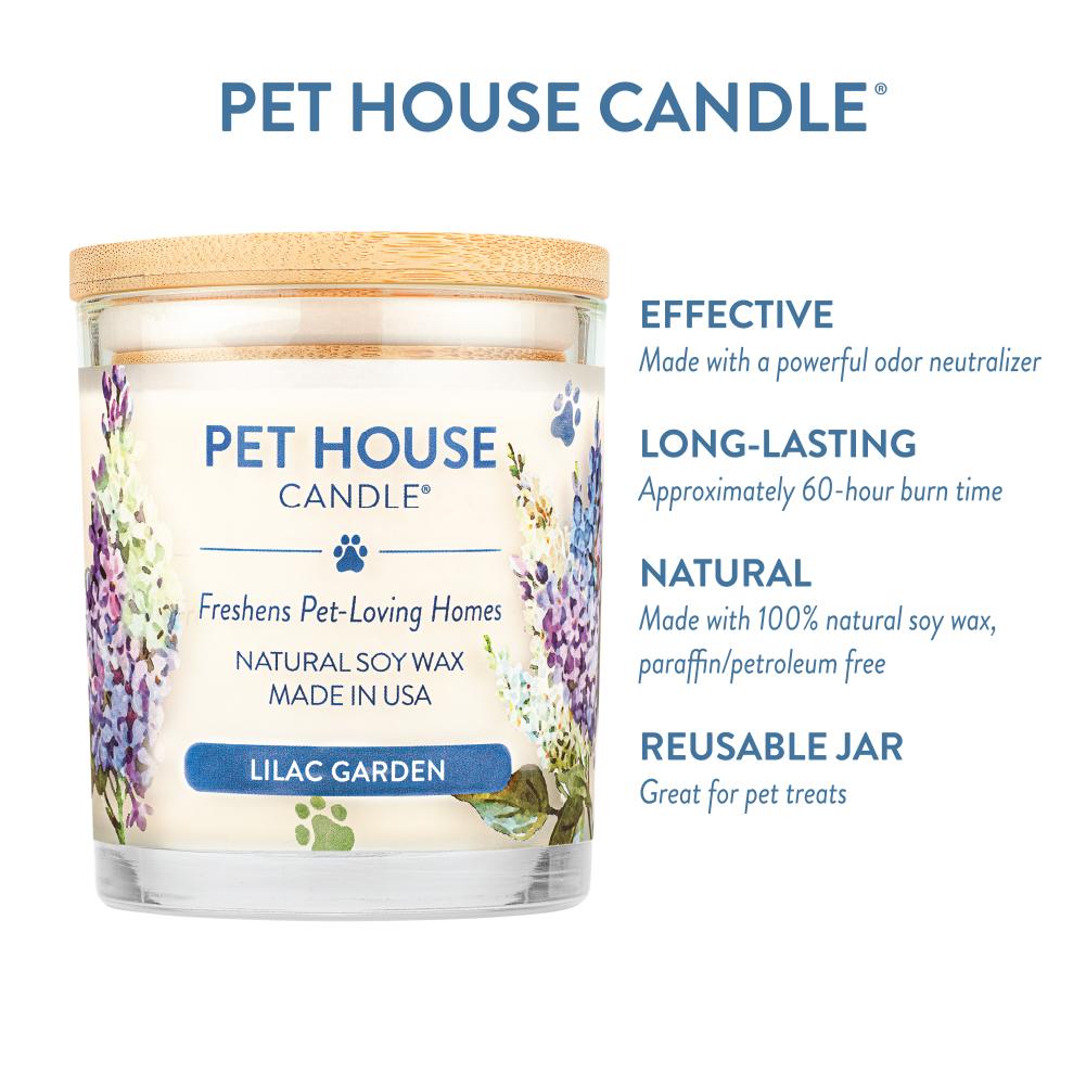 Lilac Garden Candle Pet House Candles - One Fur All