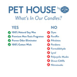Bamboo Watermint Candle Pet House Candles - One Fur All
