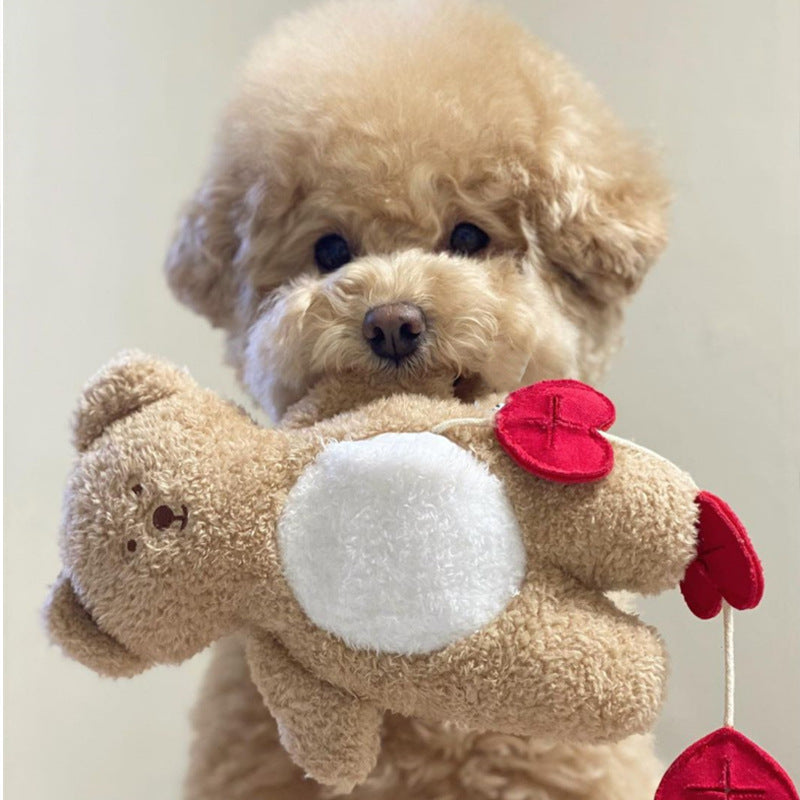 Valentine's Teddy Bear Snuffle Toy