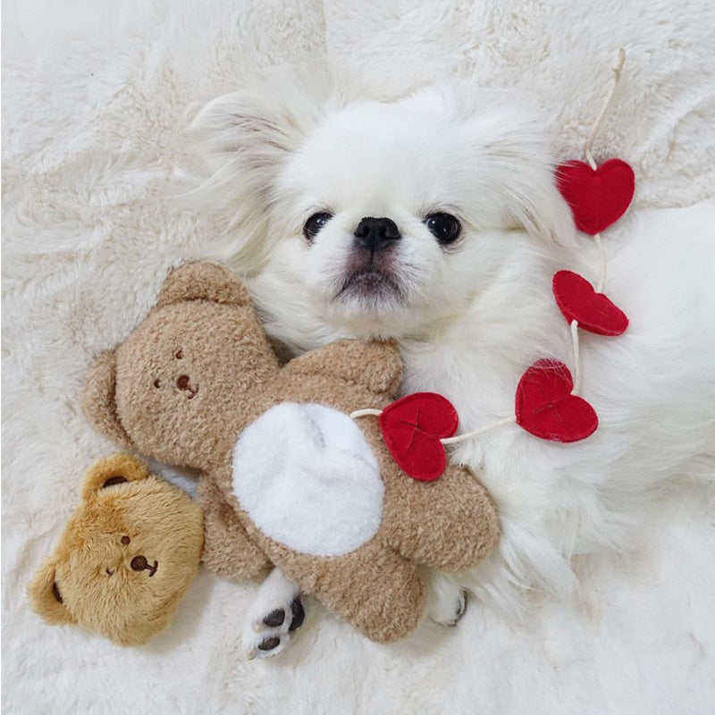 Valentine's Teddy Bear Snuffle Toy