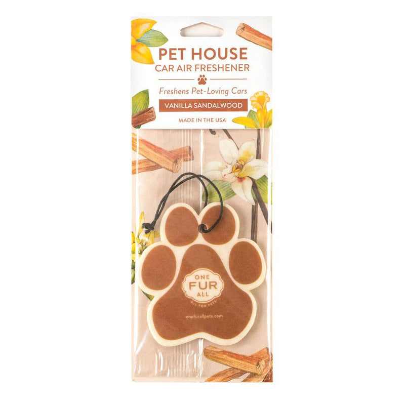 One Fur All Pet House Car Air Freshener (Vanilla Sandalwood)