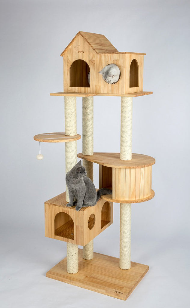 (Pre-order) HONEYPOT CAT® Solid Wood Cat Tree 191cm #180217