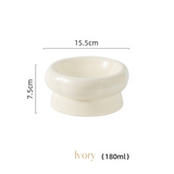 FurBub Flower Shape Ceramic Cat Bowl