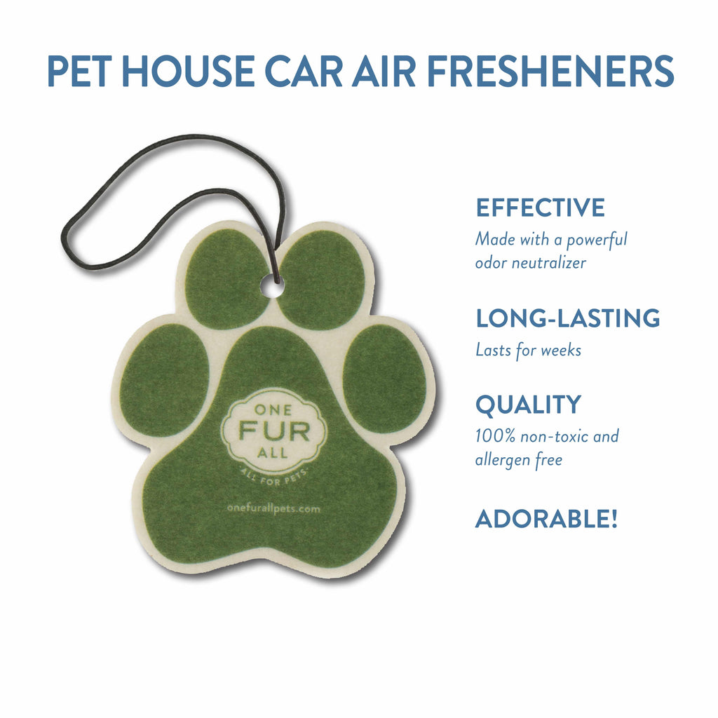 One Fur All Pet House Car Air Freshener (Bamboo Watermint)