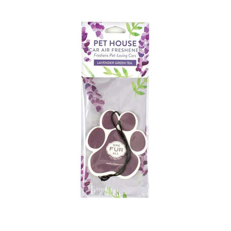 One Fur All Pet House Car Air Freshener (Lavender Green Tea)
