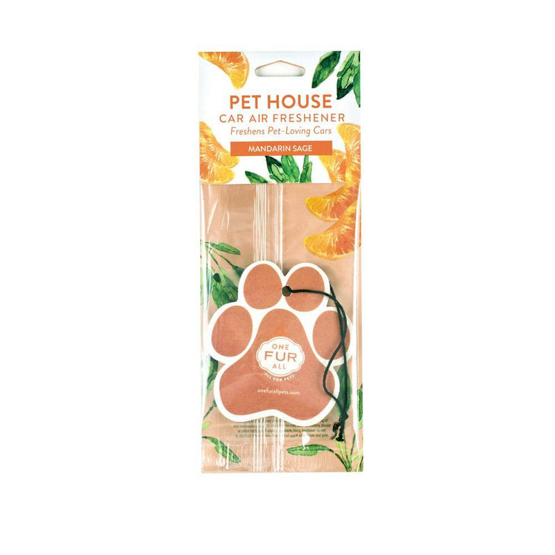 One Fur All Pet House Car Air Freshener (Mandarin Sage)