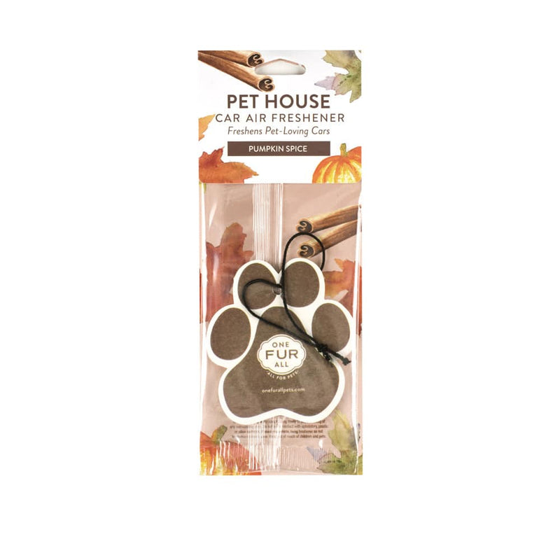 One Fur All Pet House Car Air Freshener (Pumpkin Spice)