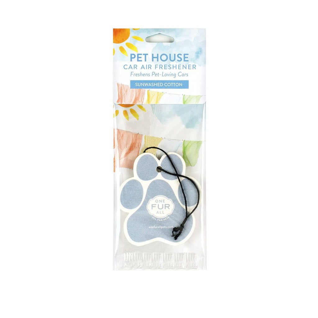One Fur All Pet House Car Air Freshener (Sunwashed Cotton)