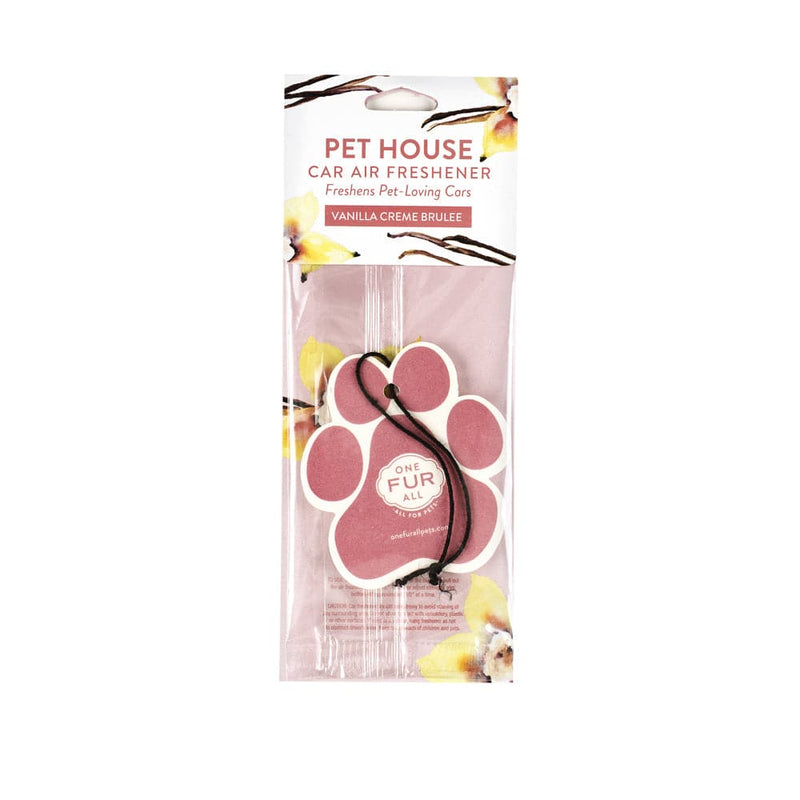 One Fur All Pet House Car Air Freshener (Vanilla Creme Brulee)