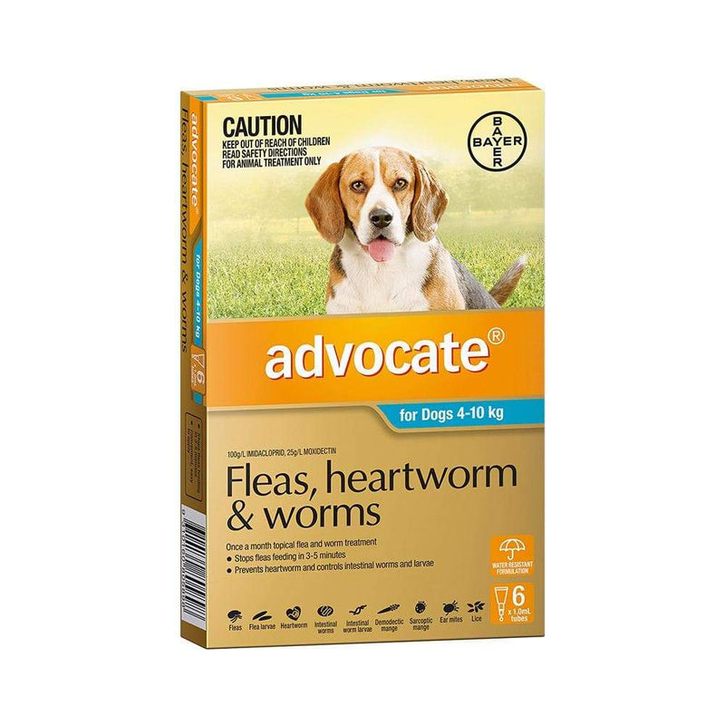 ADVOCATE Aqua Medium Dog 4-10KG 6 Pack