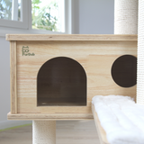 FurBub Wooden Condo Cat Tree 1.38m