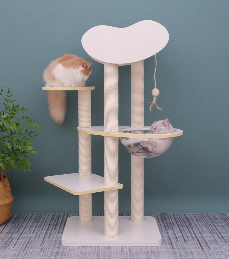 (Pre-order) MUSHE Solid Wood Cat Tree - Bean 133cm