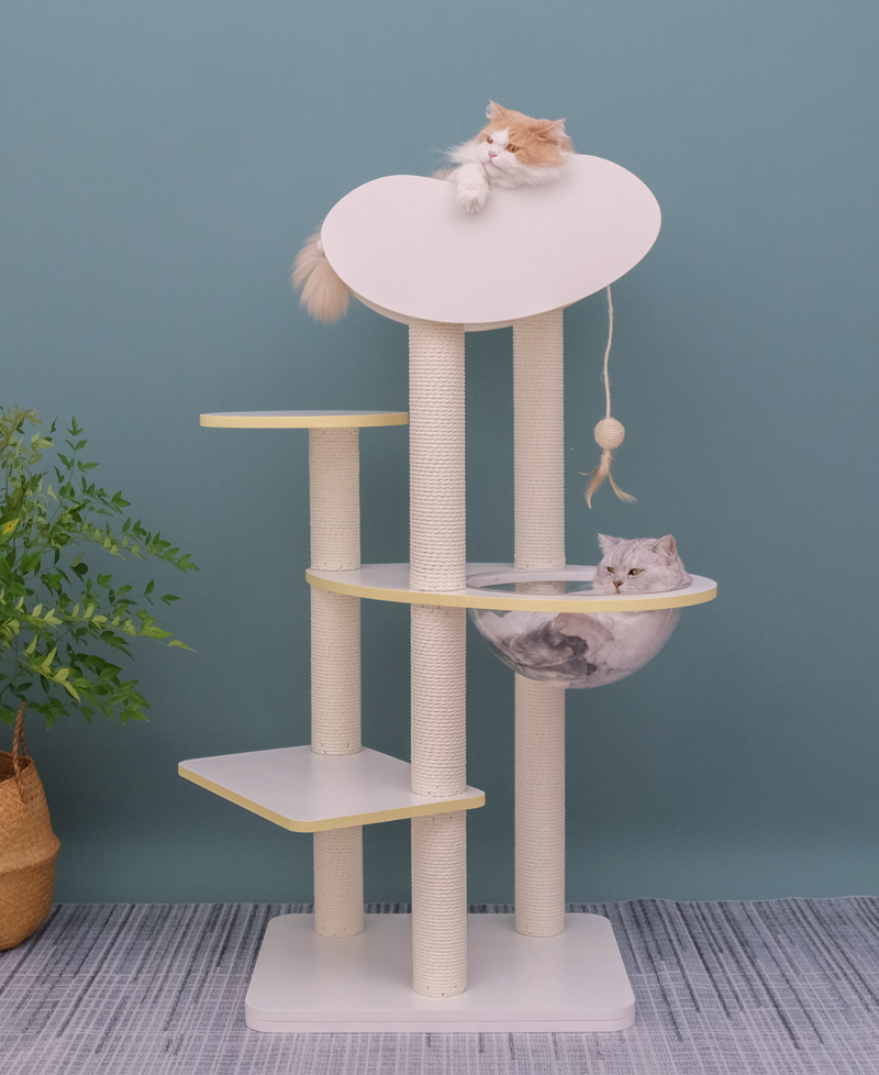 (Pre-order) MUSHE Solid Wood Cat Tree - Bean 133cm