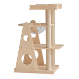 (Pre-Order) MUSHE Solid Wood Cat Tree - Triangle 111cm