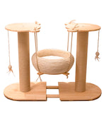 (Pre-Order) MUSHE Solid Wood Cat Tree with Hammock Bed 75cm