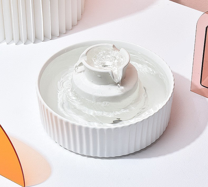 FurBub Ceramic Electric Water Fountain