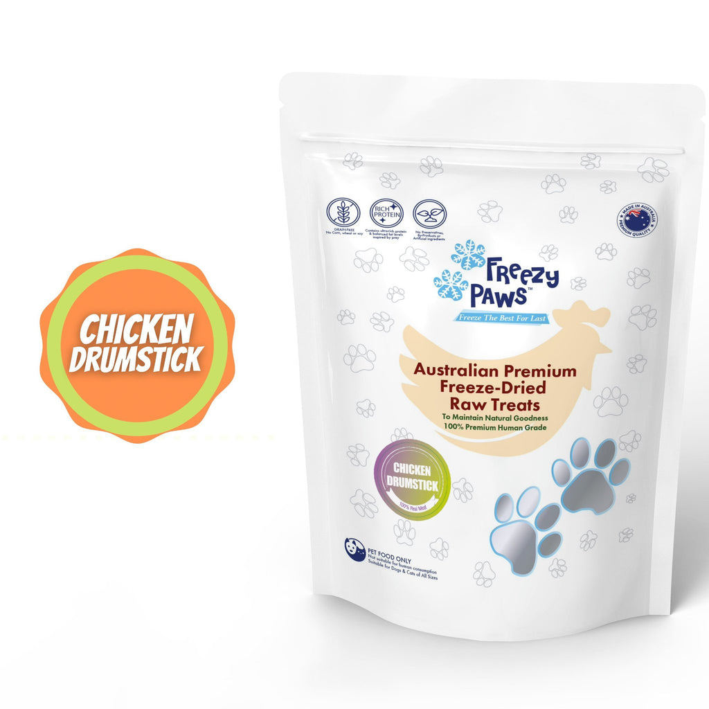 Freezy Paws Freeze Dried Chicken Drumstick Dog and Cat Treats - PawzUp