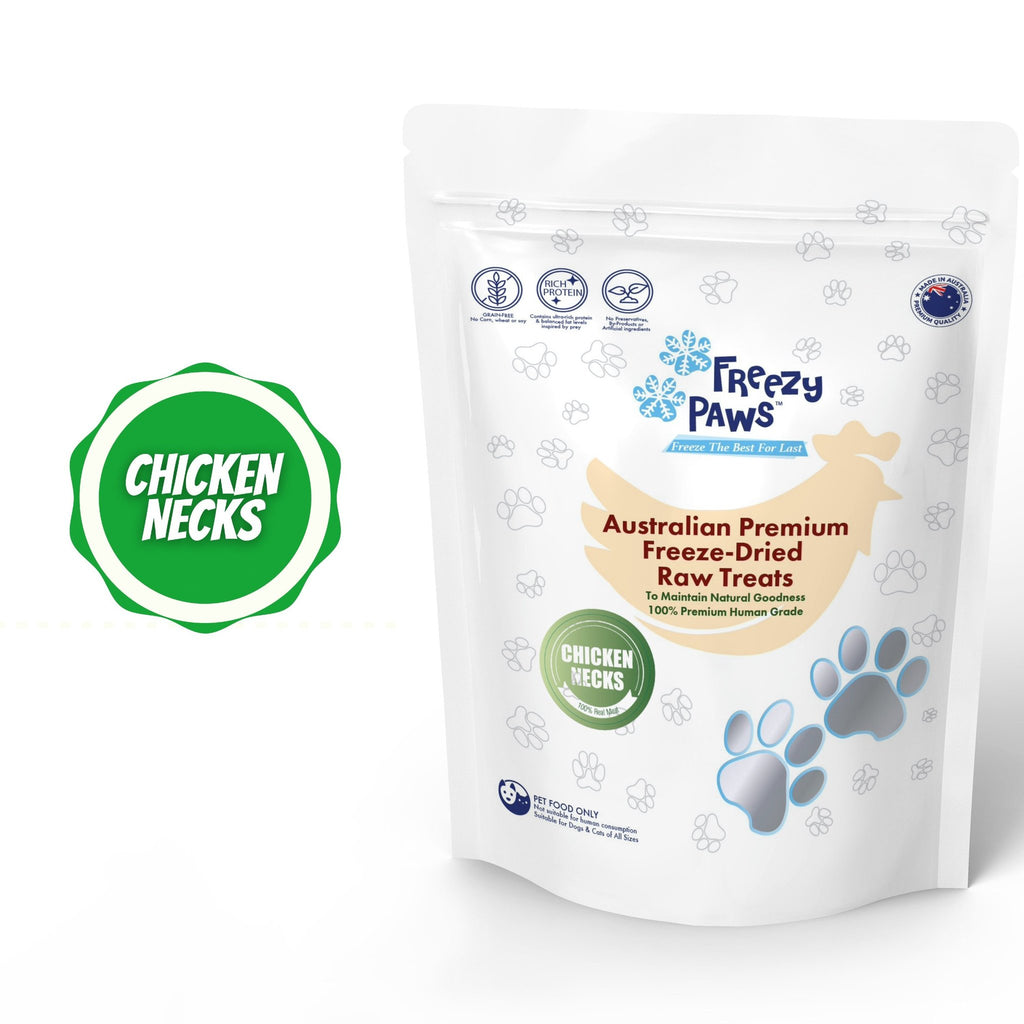 Freezy Paws Freeze-Dried Chicken Neck Dog and Cat Treats - PawzUp