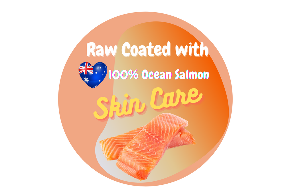 Freezy Paws Freeze-Dried Chicken Heart Coated with Salmon Dog and Cat Treats 100g