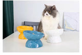 FurBub Elevated Ceramic Cat Bowl
