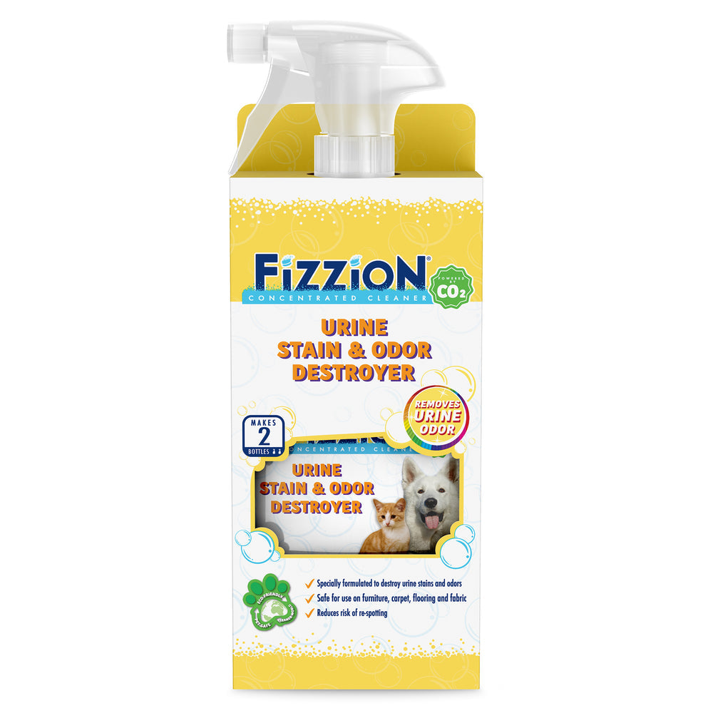 Fizzion Extra Urine Stain and Odor Destroyer - 680ml bottle with Bonus Refill
