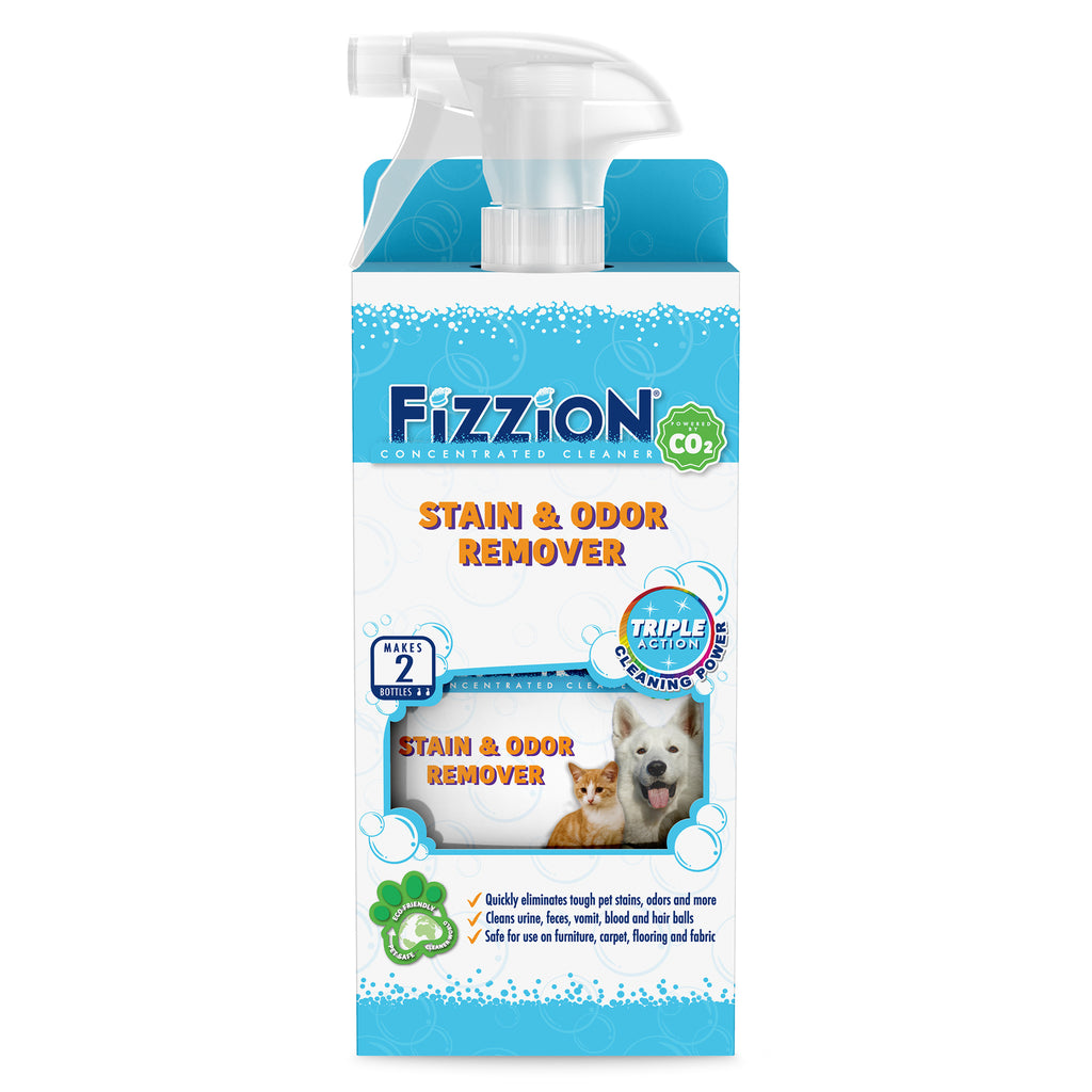 Fizzion Pet Stain & Odor Remover – 680ml bottle with Bonus Refill