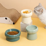 FurBub Flower Shape Ceramic Cat Bowl