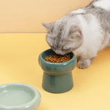 FurBub Flower Shape Ceramic Cat Bowl