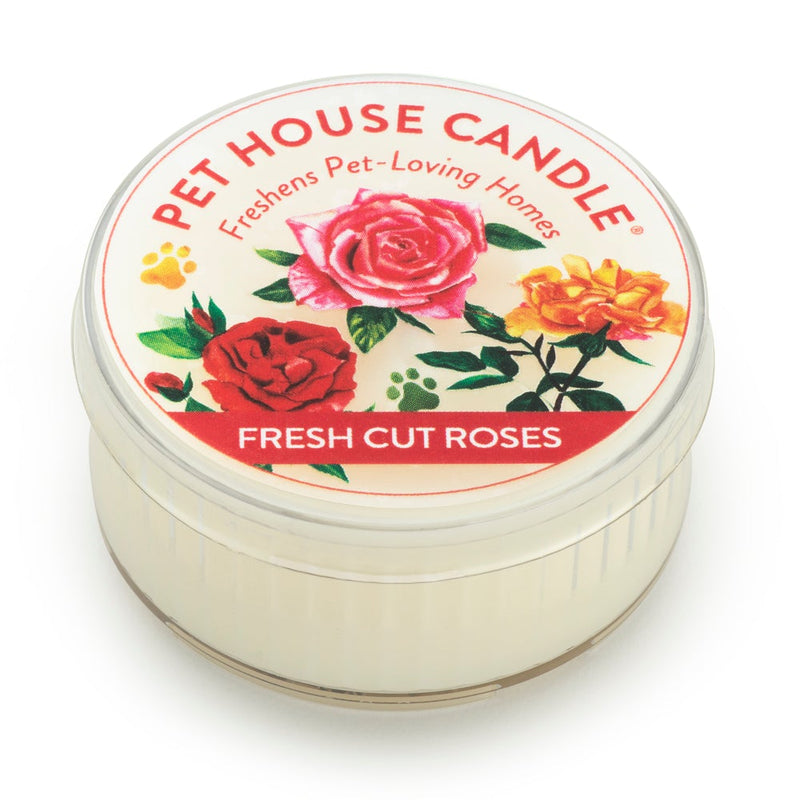 One Fur All Pet House Mini Candle (Fresh Cut Roses)