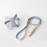 FurBub Vegan Leather Dog Harness with Lead