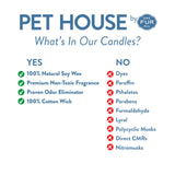 One Fur All Pet House Mini Candle (Candy Cane)