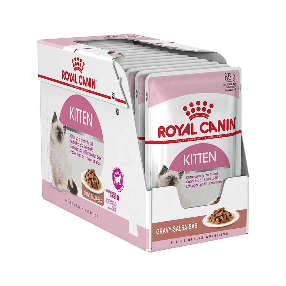 ROYAL CANIN Kitten Gravy Wet Cat Food 12 x 85G