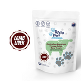 Freezy Paws Freeze Dried Lamb Liver Dog and Cat Treats 100g