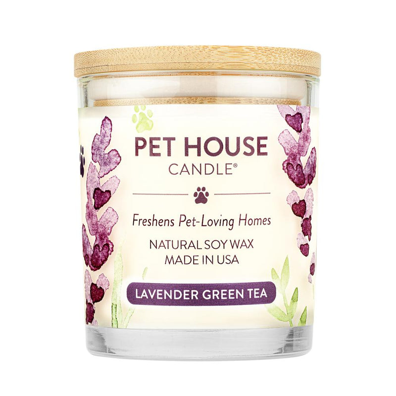 Lavender Green Tea Candle Pet House Candles - One Fur All