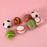 FurBub Cat Toy Wool Ball Sports Set - 4pcs