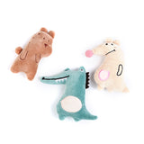 Furbub Catnip Toy Zoo Animals - 3pcs