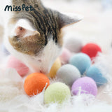 MissPet Cat Toy Wool Ball Set with Catnip