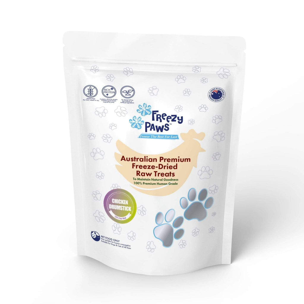 Freezy Paws Freeze Dried Chicken Drumette Dog and Cat Treats 100g
