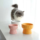 FurBub Raised Ceramic Cat Bowl