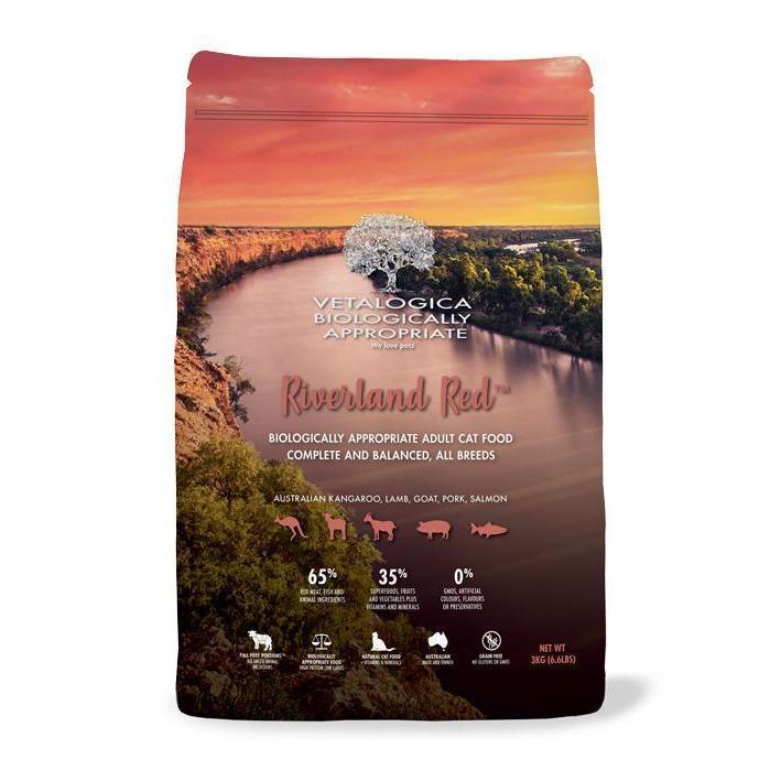 Vetalogica Biologically Appropriate Riverland Red Dry Cat Food 3kg - PawzUp Pet Supplies | Free Shipping | Lowest Price | Best Cat Food | Sydney Based Online Petshop |