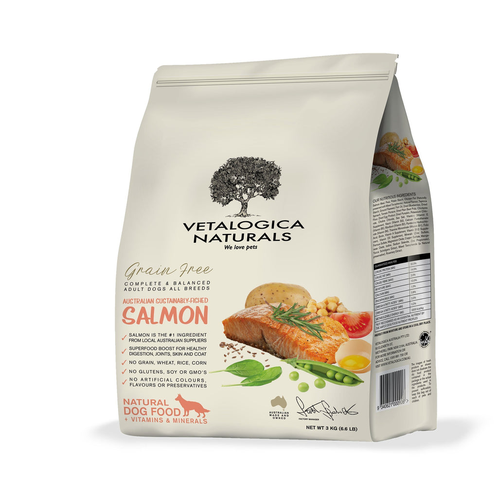 Vetalogica Naturals Grain Free Salmon Dry Dog Food - PawzUp Pet Supplies | Free Shipping | Lowest Price | Best Dog Food | Sydney Based Online Petshop |
