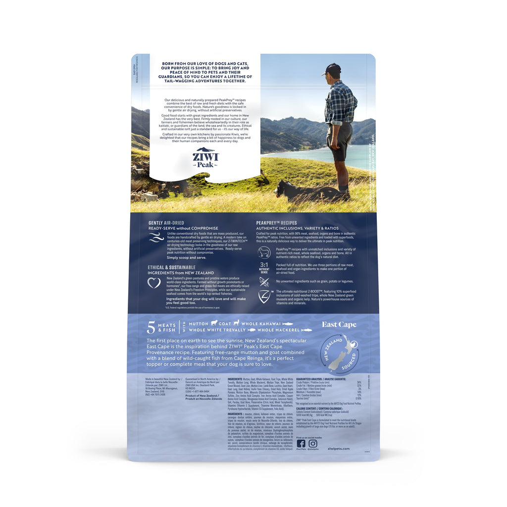 Ziwi Peak Provenance East Cape Air-Dried Dog Food - PawzUp Pet Supplies | Free Shipping | Lowest Price | Best Dog Food | Sydney Based Online Petshop |