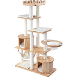 MiaoZuo Premium Solid Wood Cat Tree 176CM AG210316PRO