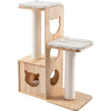 MiaoZuo Premium Solid Wood Cat Tree 105CM AG210311