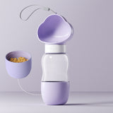 FurBub Pet Travel Bottle (2-in-1 Water Bottle with Food Cup)